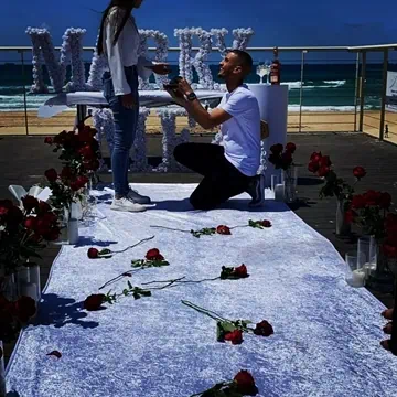הצעת נישואין בים בדרום