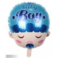 בלון פרצוף תינוק כחול